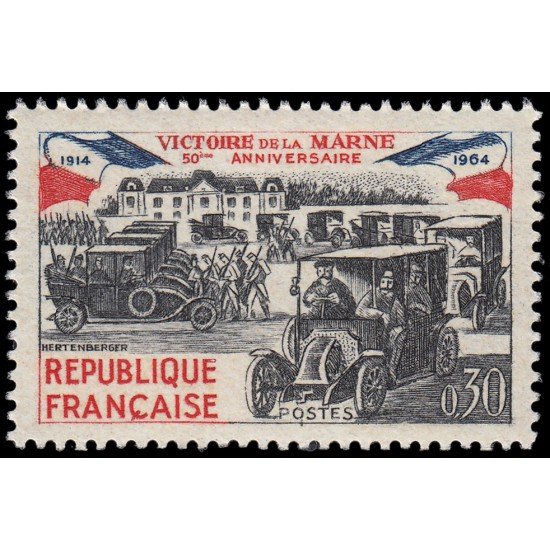 France Francia 1429 1964 50 aniv. de la Victoria de la Marne MNH