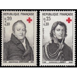 France Francia 1433/34 1964 Sorteo a favor de la Cruz Roja MNH