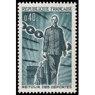 France Francia 1447 1965 20 aniv. del regreso de los deportados MNH