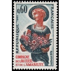 France Francia 1449 1965 Campaña de acogida y amabilidad MNH