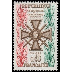 France Francia 1452 1965 50 aniv. de la Cruz de guerra MNH France Francia 1452 1965 50 aniv. de la Cruz de guerra MNH