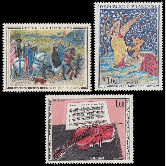 France Francia 1457/59 1965 Obras de arte MNH France Francia 1457/59 1965 Obras de arte MNH