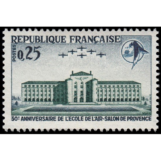 France Francia 1463 1965 30 aniv. de la Escuela del Aire (Salon-de-Provence) MNH