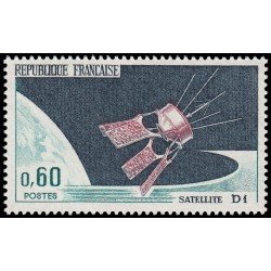 AST/S France Francia 1476 1966 Lanzamiento del Satélite D1 (Sahara) MNH AST/S France Francia 1476 1966 Lanzamiento del Satélite D1 (Sahara) MNH