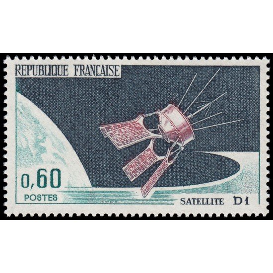 AST/S France Francia 1476 1966 Lanzamiento del Satélite D1 (Sahara) MNH