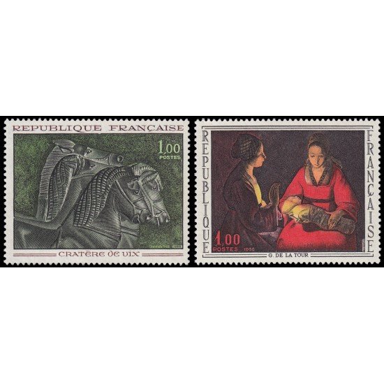 France Francia 1478/79 1966 Obras de arte MNH France Francia 1478/79 1966 Obras de arte MNH