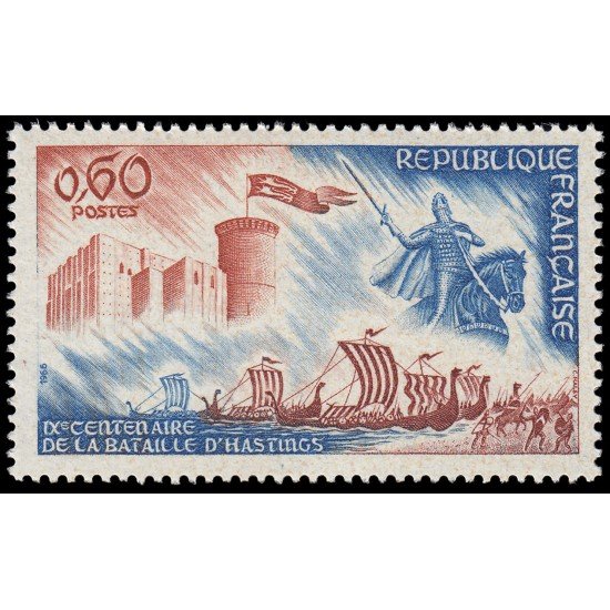 France Francia 1486 1966 9 Centenario de la batalla de Hastings MNH France Francia 1486 1966 9 Centenario de la batalla de Hastings MNH