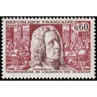 France Francia 1487 1966 3 Centenario de la Academia de Ciencias de París MNH