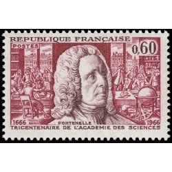 France Francia 1487 1966 3 Centenario de la Academia de Ciencias de París MNH France Francia 1487 1966 3 Centenario de la Academia de Ciencias de París MNH