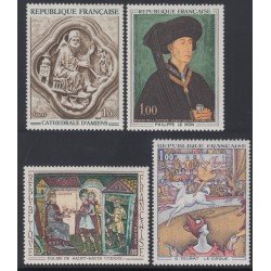 France Francia Nº 1586/88A 1969 Obras de arte MNH