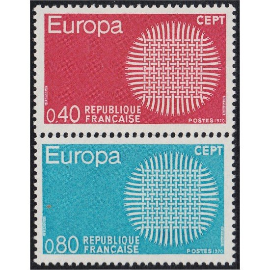France Francia Nº 1637/38 1970 Europa Lujo France Francia Nº 1637/38 1970 Europa Lujo