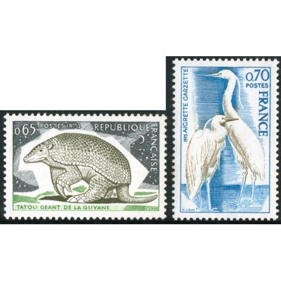 FAU4/S France Francia   Nº 1819/20  1974-75   Protección de la naturaleza Lujo