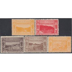 Nicaragua 586/90 1932 Inauguración del Ferrocarril León-Sauce MNH Nicaragua 586/90 1932 Inauguración del Ferrocarril León-Sauce MNH