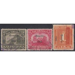 Nicaragua 612/14 1935 Timbres de 1922-29 Banco Norteamericano American Bank Usado Nicaragua 612/14 1935 Timbres de 1922-29 Banco Norteamericano American Bank Usado