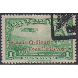 Nicaragua 706 1943 Timbre de 1939 Will Rogers Usado Nicaragua 706 1943 Timbre de 1939 Will Rogers Usado