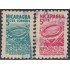 Nicaragua 748/48a 1949/53 Sobre tasa postal pro construcción del estadio Nacional Usado