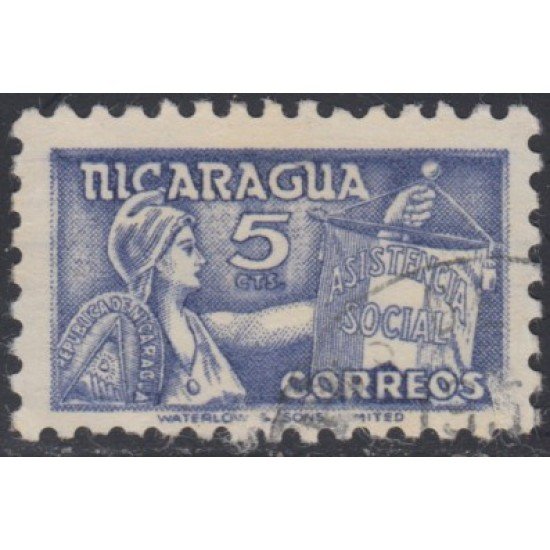 Nicaragua 796A 1956 Asistencia Social Usado Nicaragua 796A 1956 Asistencia Social Usado