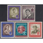 Nicaragua 797/801 1957 Centenario del nacimiento de Lord Baden Powell MNH