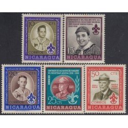 Nicaragua 797/801 1957 Centenario del nacimiento de Lord Baden Powell MNH Nicaragua 797/801 1957 Centenario del nacimiento de Lord Baden Powell MNH