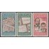 Nicaragua 856/58 1961 Centenario Franqueo Postal MNH