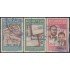Nicaragua 856/58 1961 Centenario Franqueo Postal Usado