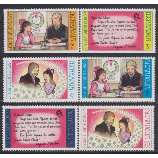 Nicaragua 942/947 1973 Navidad Chritsmas MNH Nicaragua 942/947 1973 Navidad Chritsmas MNH