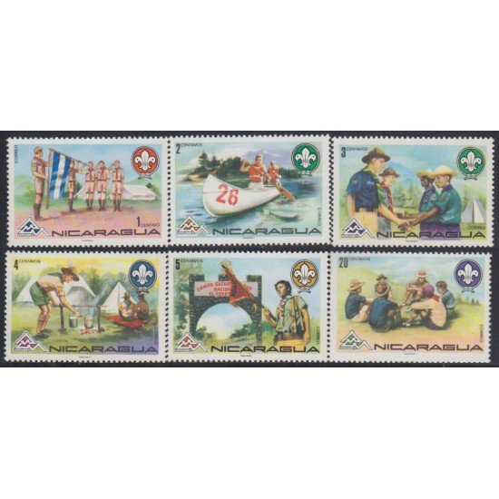Nicaragua 1020/25 1975 Emblema scouts MNH Nicaragua 1020/25 1975 Emblema scouts MNH