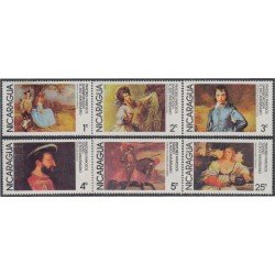 Nicaragua 1085/90 1978 Pintores Famosos MNH Nicaragua 1085/90 1978 Pintores Famosos MNH