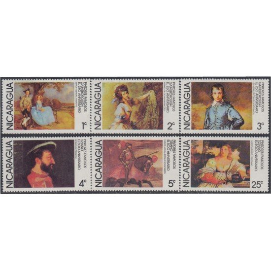 Nicaragua 1085/90 1978 Pintores Famosos MNH Nicaragua 1085/90 1978 Pintores Famosos MNH