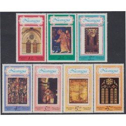 Nicaragua 1091/97 1978 San Francisco de Asís y Notre Dame MNH Nicaragua 1091/97 1978 San Francisco de Asís y Notre Dame MNH