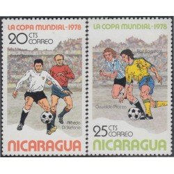 Nicaragua 1108/09 1978 Argentina 78 Copa del mundo de Fútbol MNH Nicaragua 1108/09 1978 Argentina 78 Copa del mundo de Fútbol MNH