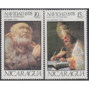 Nicaragua 1114/15 1978 Navidad Chritsmas MNH
