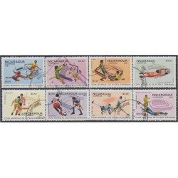 Nicaragua 1145/52 1981 España 82 Copa del Mundo de Fútbol Usado Nicaragua 1145/52 1981 España 82 Copa del Mundo de Fútbol Usado