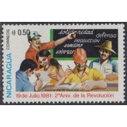 Nicaragua 1152A 1981 2º Aniversario de la Revolución MNH