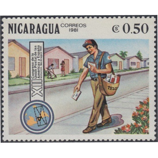 Nicaragua 1154 1981 12º Congreso de la UPAE MNH Nicaragua 1154 1981 12º Congreso de la UPAE MNH