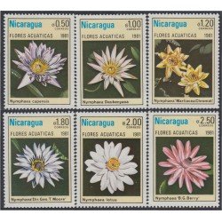 Nicaragua 1155/60 1981 Flores Acuáticas Flowers MNH Nicaragua 1155/60 1981 Flores Acuáticas Flowers MNH