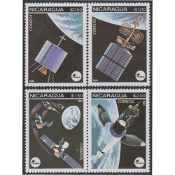 Nicaragua 1165/68 1981 Intelsat Telecomunicaciones Internacionales satélites MNH Nicaragua 1165/68 1981 Intelsat Telecomunicaciones Internacionales satélites MNH