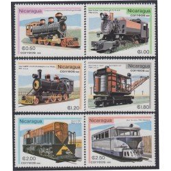 Nicaragua 1169/74 1981 Retrospectiva de los ferrocarriles Trenes Train MNH Nicaragua 1169/74 1981 Retrospectiva de los ferrocarriles Trenes Train MNH