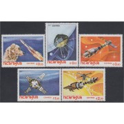 Nicaragua 1184/88 1982 Cohetes espaciales MNH