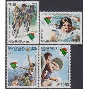 Nicaragua 1195/98 1982 14 Juegos América Central y El Caribe en Cuba MNH
