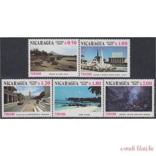 Nicaragua 1208/12 1982 Turismo tourism MNH