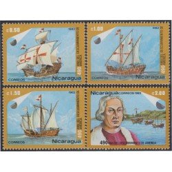 Nicaragua 1214/17 1982 Colon 490º Aniversario del descubrimiento de América MNH Nicaragua 1214/17 1982 Colon 490º Aniversario del descubrimiento de América MNH