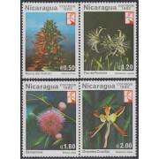 Nicaragua 1218/21 1982 Flores salvajes Flowers MNH