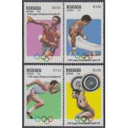 Nicaragua 1234/37 1983 Juegos Olímpicos de Verano MNH