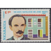 Nicaragua 1238 1983 130º Aniversario del nacimiento de José Martí MNH