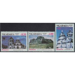 Nicaragua 1245/47 1983 Monumentos históricos Castillos Iglesias MNH Nicaragua 1245/47 1983 Monumentos históricos Castillos Iglesias MNH