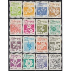 Nicaragua 1248/63 1983 Antigua Flores Flowers MNH Nicaragua 1248/63 1983 Antigua Flores Flowers MNH