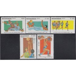 Nicaragua 1271/75 1983 9º Juegos deportivos panamericanos MNH Nicaragua 1271/75 1983 9º Juegos deportivos panamericanos MNH