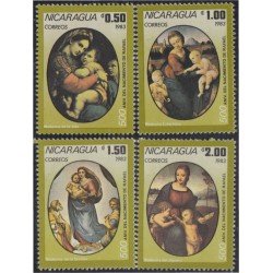 Nicaragua 1290/93 1983 500º Aniversario del nacimiento de Rafael MNH Nicaragua 1290/93 1983 500º Aniversario del nacimiento de Rafael MNH