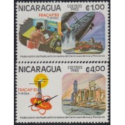 Nicaragua 1298/99 1983 Fracap 83 Congreso de la Federación de radioamateurs de América Central y Panamá MNH